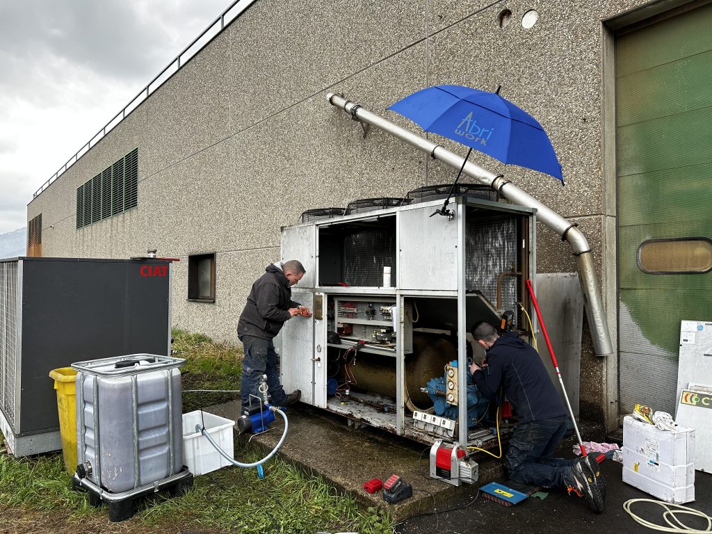 maintenance d'un groupe de froid eau glacée